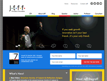 Tablet Screenshot of jeffdegraff.com